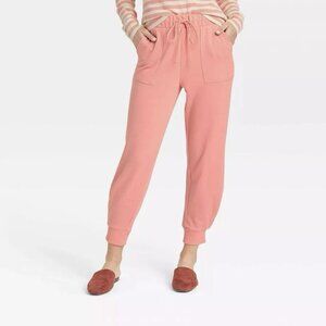 **Who What Wear** Coral Cropped Jogger Sweatpants 3X
